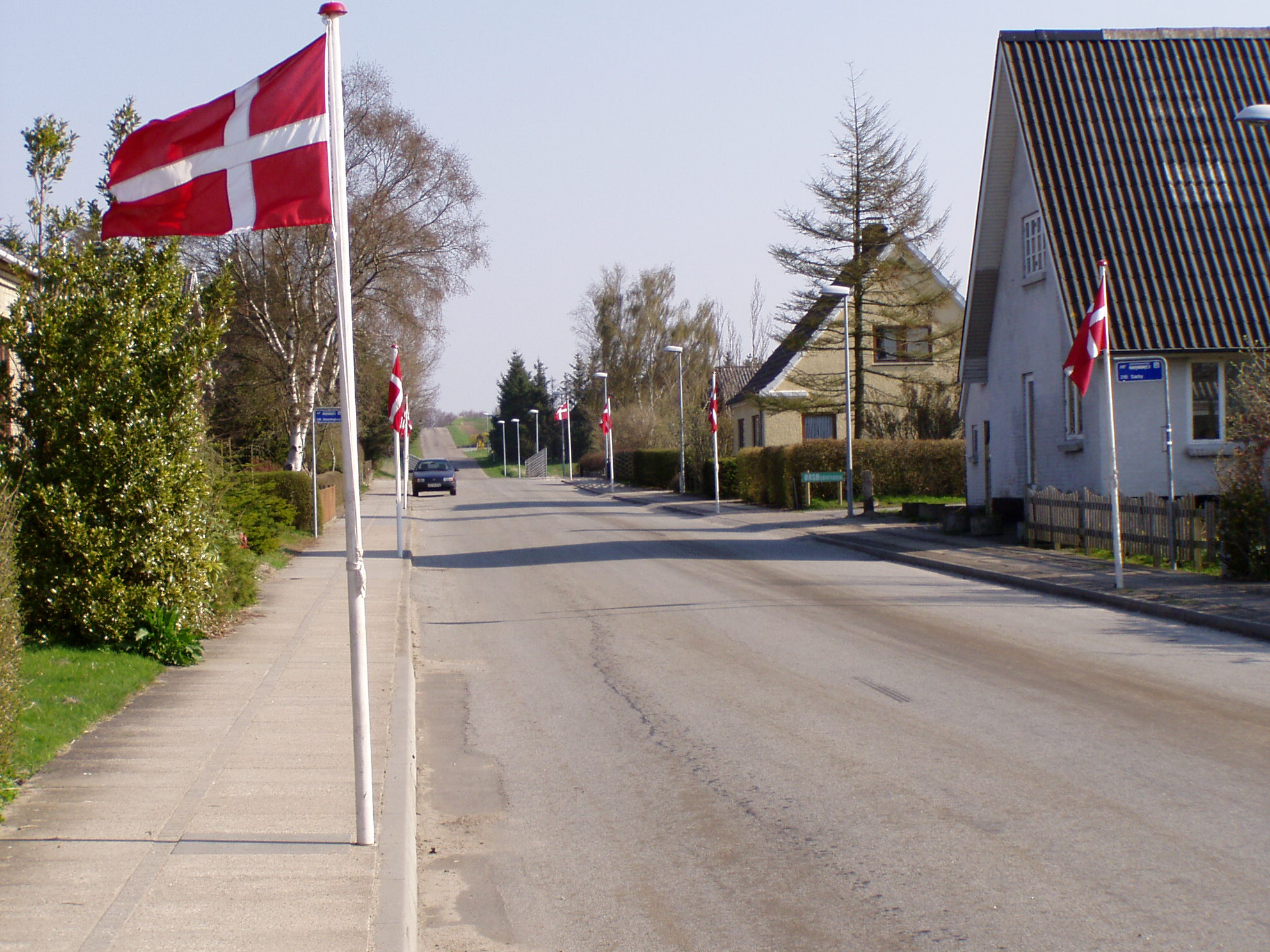 Ørsø pyntet med flag